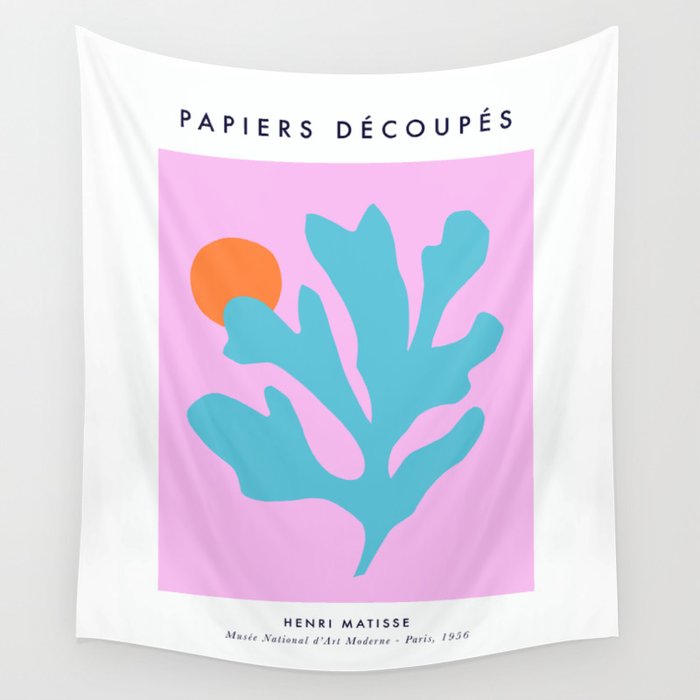 Matisse Poster 1. Leaf & Sun cut-outs Wall Tapestry Gallery Image 4