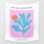 Matisse Poster 1. Leaf & Sun cut-outs Wall Tapestry Gallery Image 4
