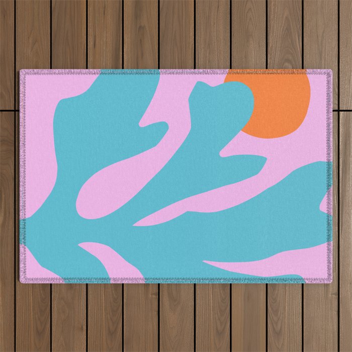 Matisse Poster 1. Leaf & Sun cut-outs Outdoor Rug Gallery Image 1