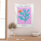 Matisse Poster 1. Leaf & Sun cut-outs Wall Tapestry Gallery Image 2
