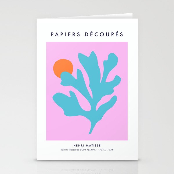 Matisse Poster 1. Leaf & Sun cut-outs Stationery Card Gallery Image 1