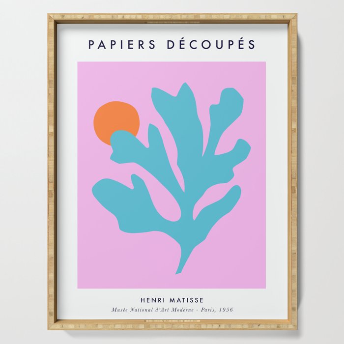 Matisse Poster 1. Leaf & Sun cut-outs Serving Tray Gallery Image 1