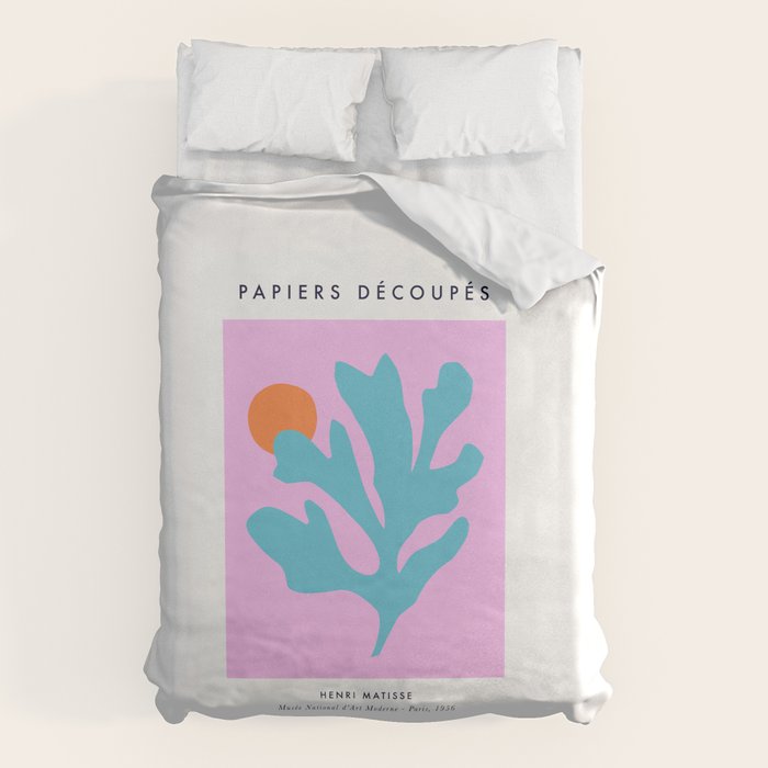 Matisse Poster 1. Leaf & Sun cut-outs Duvet Cover Gallery Image 1