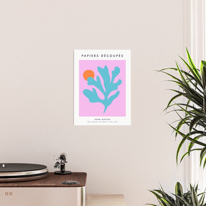 Matisse Poster 1. Leaf & Sun cut-outs Poster Gallery Image 2