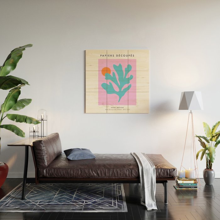 Matisse Poster 1. Leaf & Sun cut-outs Wood Wall Art Gallery Image 2