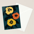Midnight Flowers Stationery Card Gallery Image 2