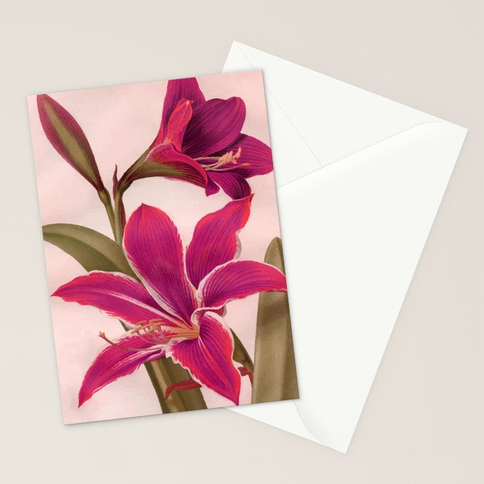 Vintage Floral Stationery Card Gallery Image 2