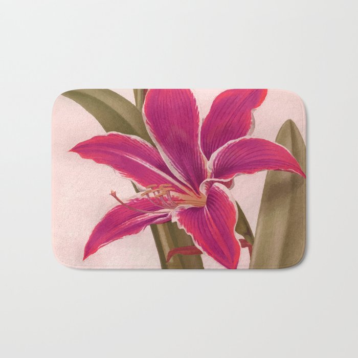 Vintage Floral Bath Mat Gallery Image 1