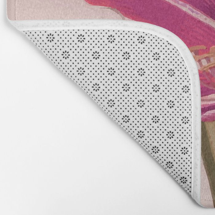 Vintage Floral Bath Mat Gallery Image 2