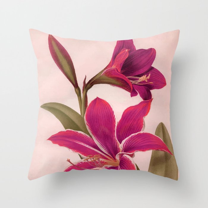 Vintage Floral Throw Pillow Gallery Image 6