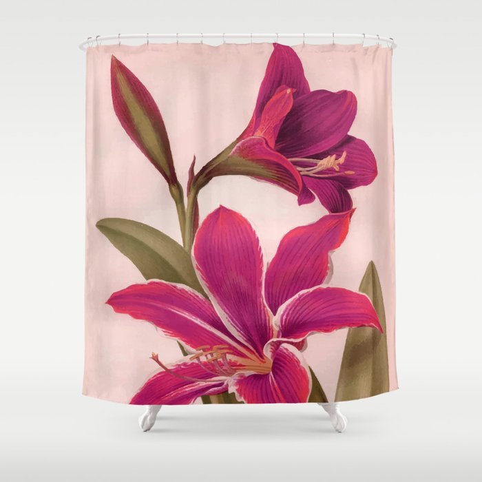 Vintage Floral Shower Curtain Gallery Image 1