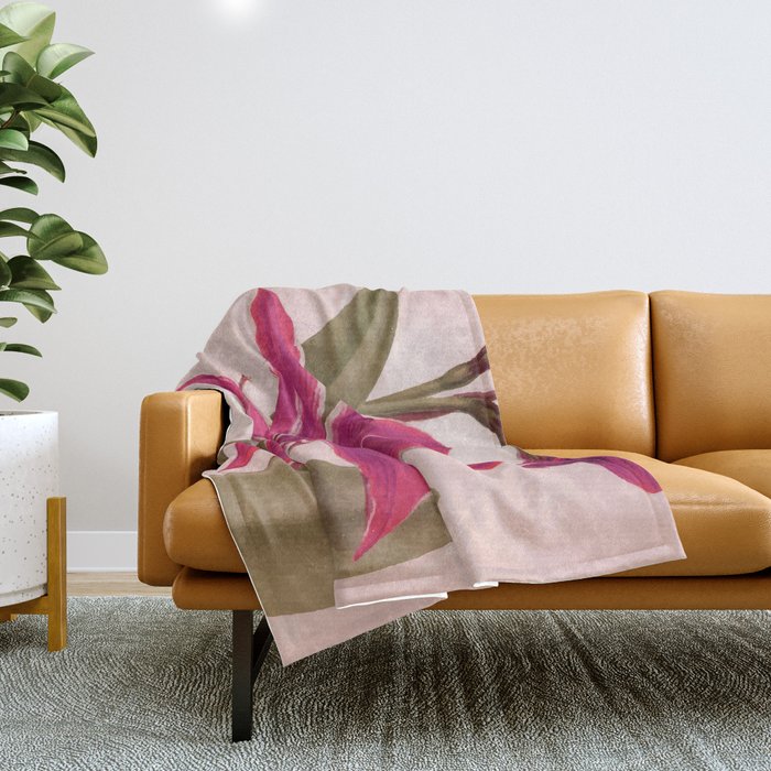 Vintage Floral Throw Blanket Gallery Image 1