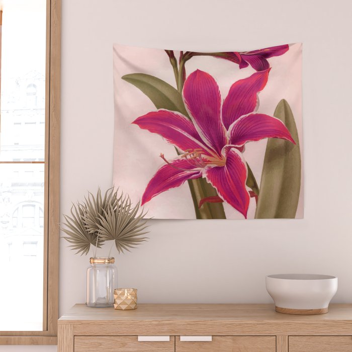 Vintage Floral Wall Tapestry Gallery Image 2