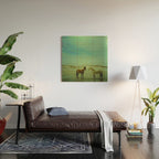 Wild Horses of Cumberland Island Wood Wall Art Gallery Image 2