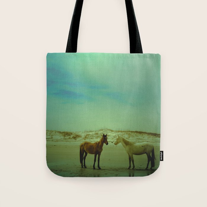 Wild Horses of Cumberland Island Tote Bag Gallery Image 1