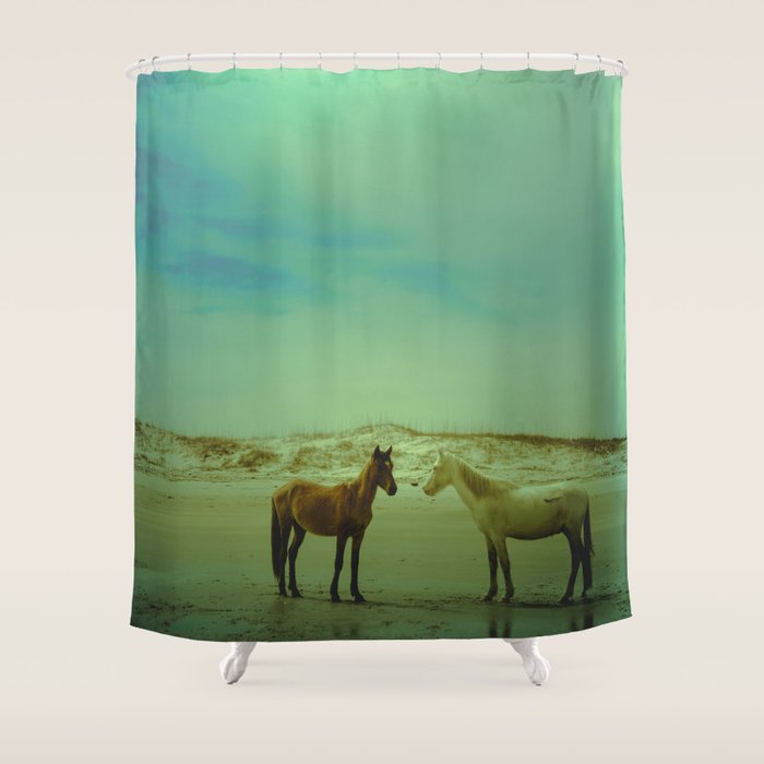 Wild Horses of Cumberland Island Shower Curtain Gallery Image 1