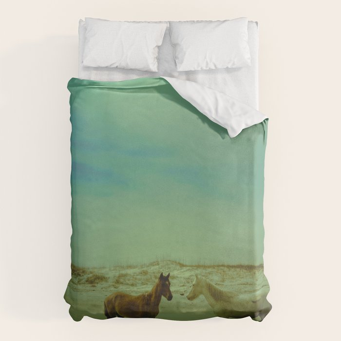 Wild Horses of Cumberland Island Duvet Cover Gallery Image 6