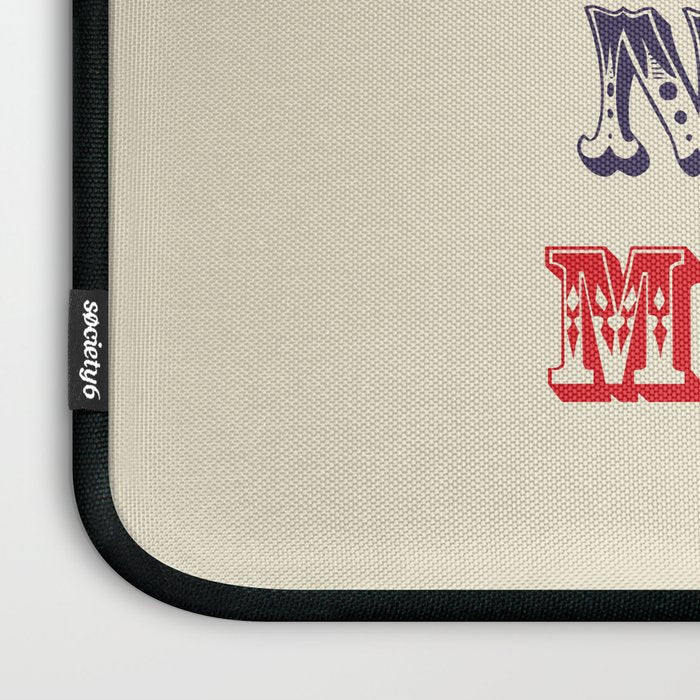 NOT MY CIRCUS NOT MY MONKEYS (Color) Laptop Sleeve Gallery Image 3