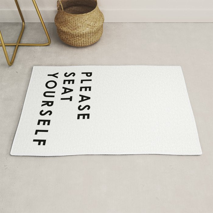 Please Seat Yourself  Rug Gallery Image 1