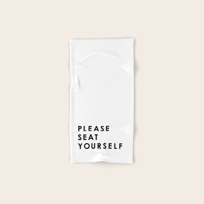 Please Seat Yourself  Bath Towel Gallery Image 1