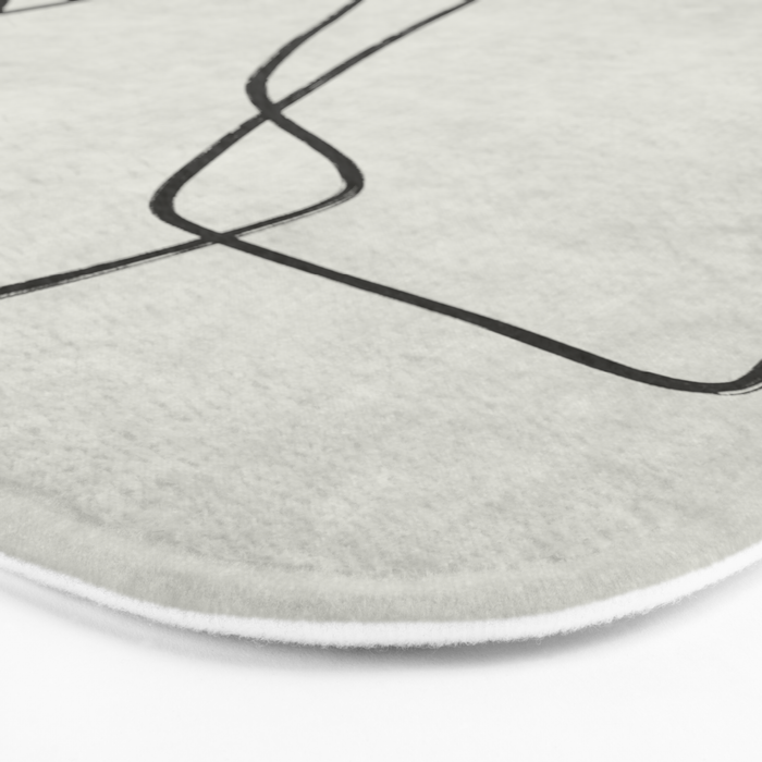 abstract graphic line intertwining Bath Mat Gallery Image 3