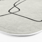 abstract graphic line intertwining Bath Mat Gallery Image 3