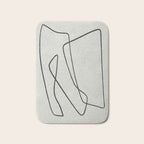 abstract graphic line intertwining Bath Mat Gallery Image 1