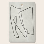abstract graphic line intertwining Cutting Board Gallery Image 1