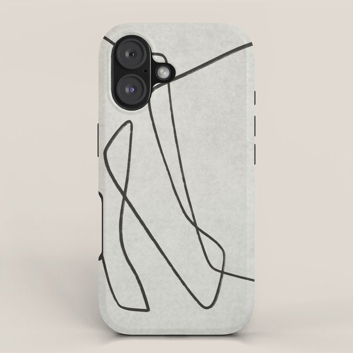 abstract graphic line intertwining iPhone Case Gallery Image 1