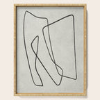 abstract graphic line intertwining Serving Tray Gallery Image 1