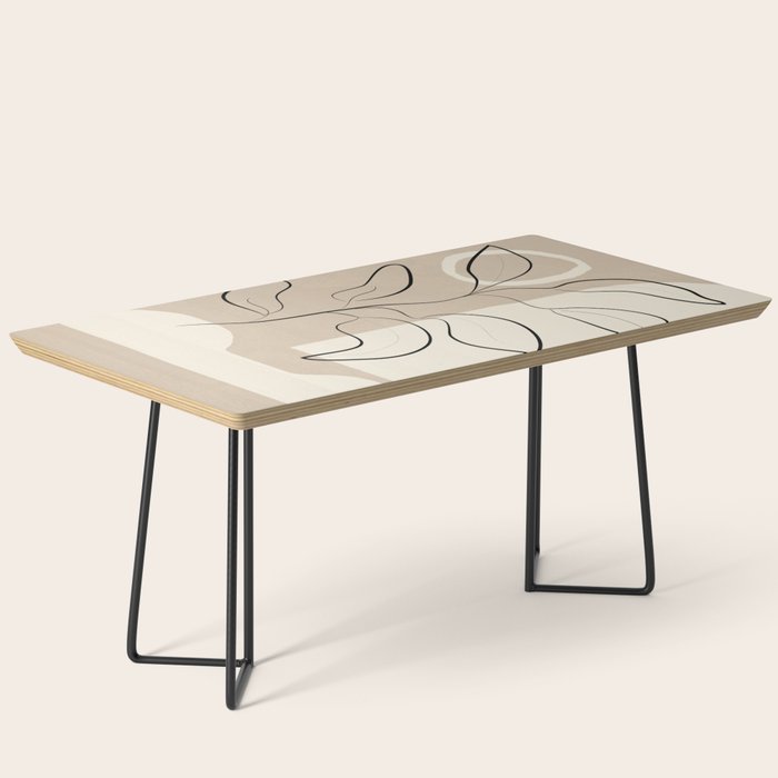 Abstract Minimal Plant 8 Coffee Table Gallery Image 1