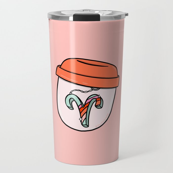 Aries Keychain Travel Mug Gallery Image 1
