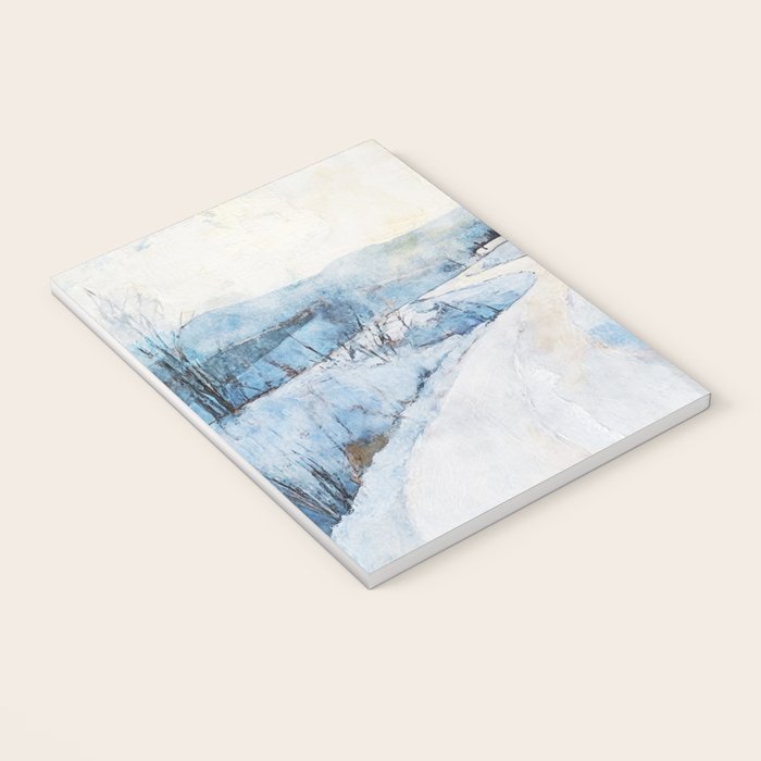 Snowy Curve Winter Watercolor Landscape Notebook Gallery Image 3