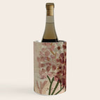 Garden Lilac Flower Painting in Purple & Peach Wine Chiller Gallery Image 2