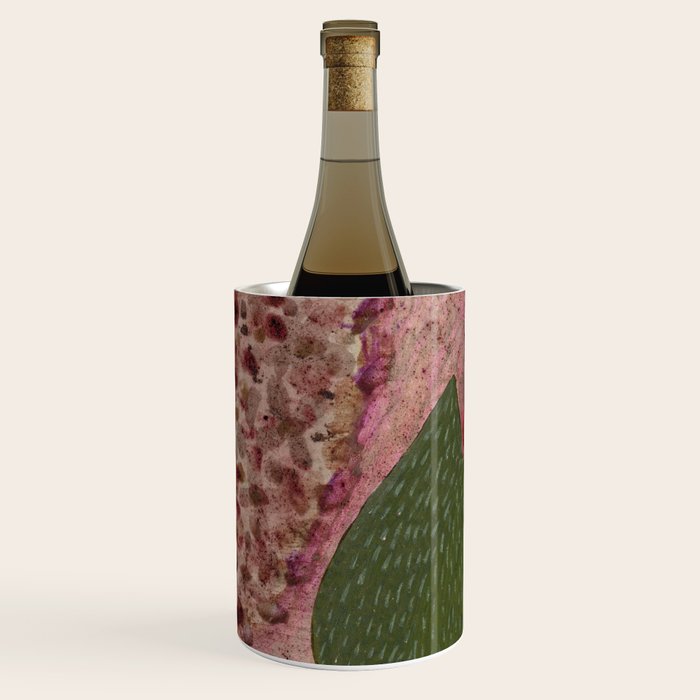 Garden Lilac Flower Painting in Purple & Peach Wine Chiller Gallery Image 3