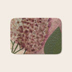 Garden Lilac Flower Painting in Purple & Peach Bath Mat Gallery Image 1
