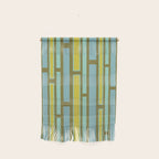 Geometric Portal 1 in Chartreuse Olive Blue Wall Hanging Gallery Image 1