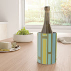 Geometric Portal 1 in Chartreuse Olive Blue Wine Chiller Gallery Image 4