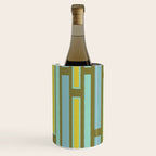 Geometric Portal 1 in Chartreuse Olive Blue Wine Chiller Gallery Image 2