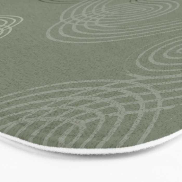 calming essentials loops sage green Bath Mat Gallery Image 3