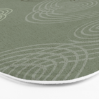 calming essentials loops sage green Bath Mat Gallery Image 3