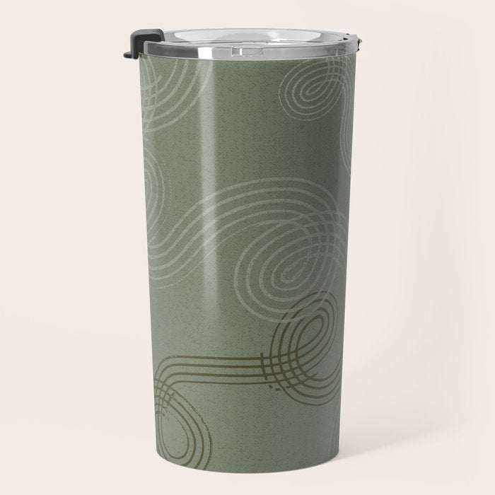 calming essentials loops sage green Travel Mug Gallery Image 3