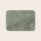 calming essentials loops sage green Bath Mat Gallery Image 1