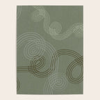 calming essentials loops sage green Poster Gallery Image 4