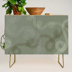 calming essentials loops sage green Credenza Gallery Image 1