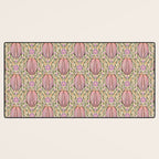 Retro Floral Beetles - vintage pastels Desk Mat Gallery Image 3