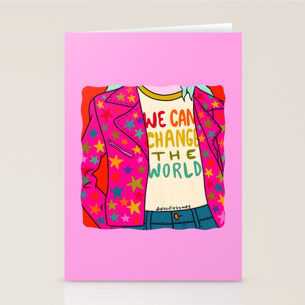 We Can Change the World Stationery Card Gallery Image 2