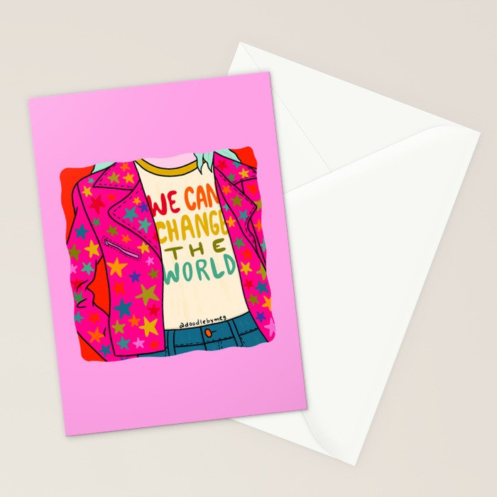 We Can Change the World Stationery Card Gallery Image 2