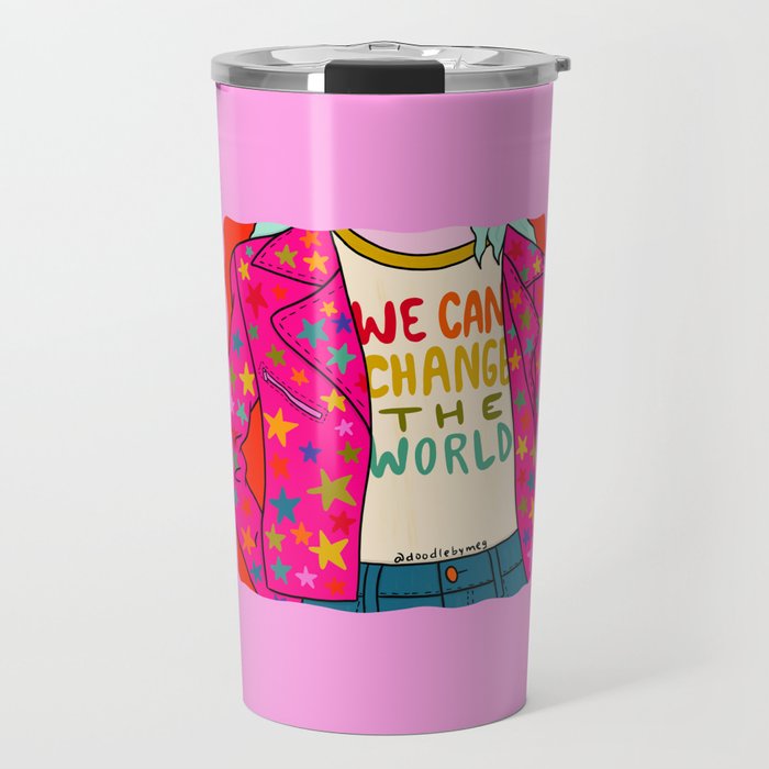 We Can Change the World Travel Mug Gallery Image 1