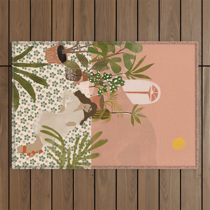 Bohemian Life Outdoor Rug Gallery Image 1